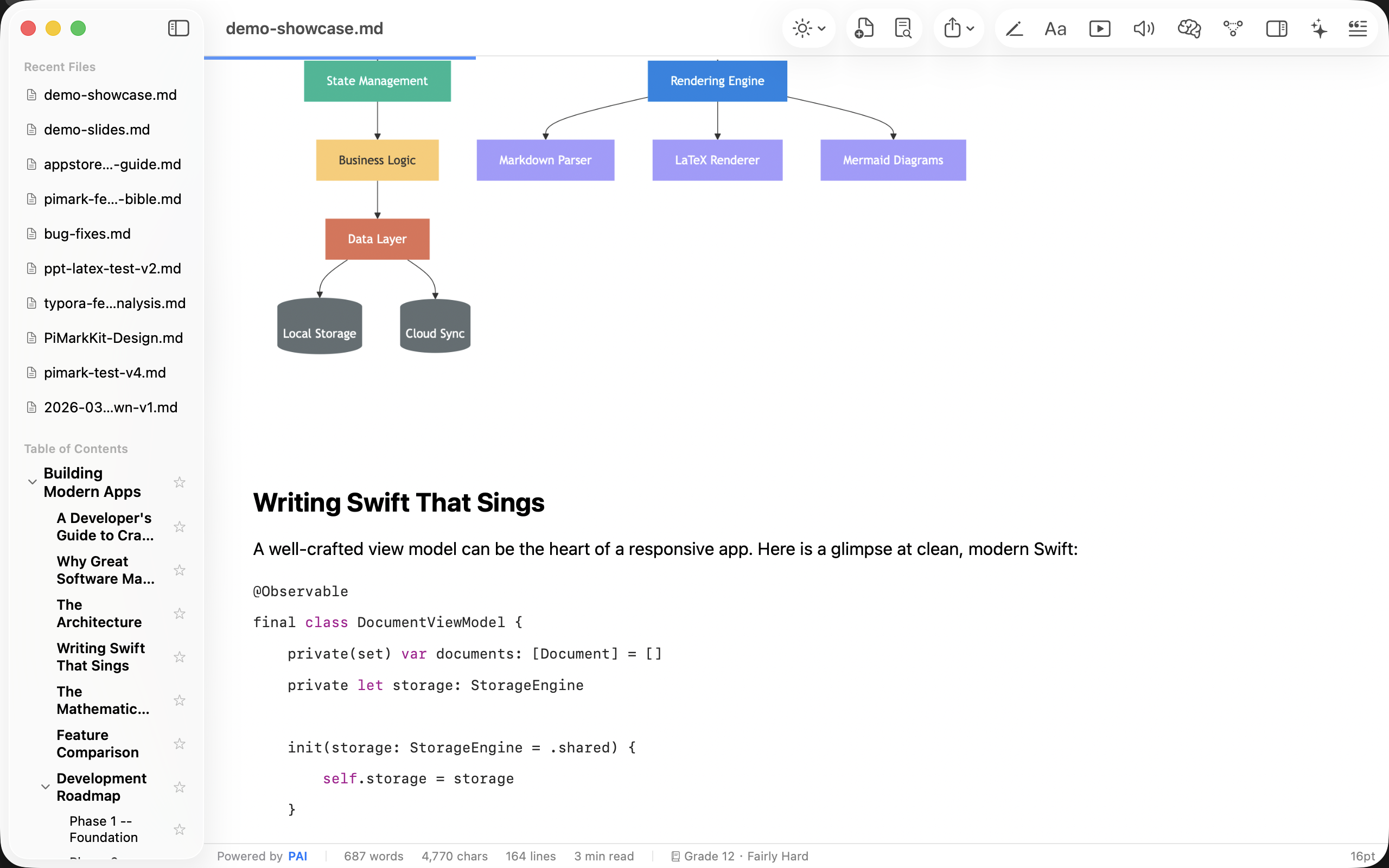Code syntax highlighting